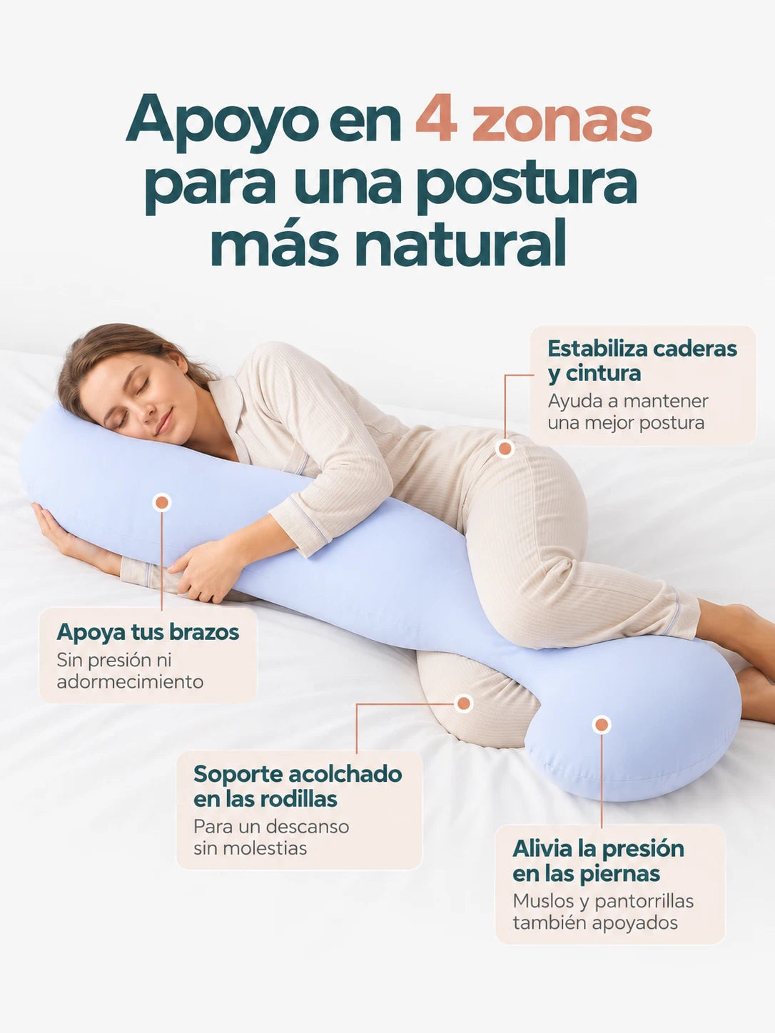 Almohada Alinea® | Todo tu cuerpo encuentra su lugar