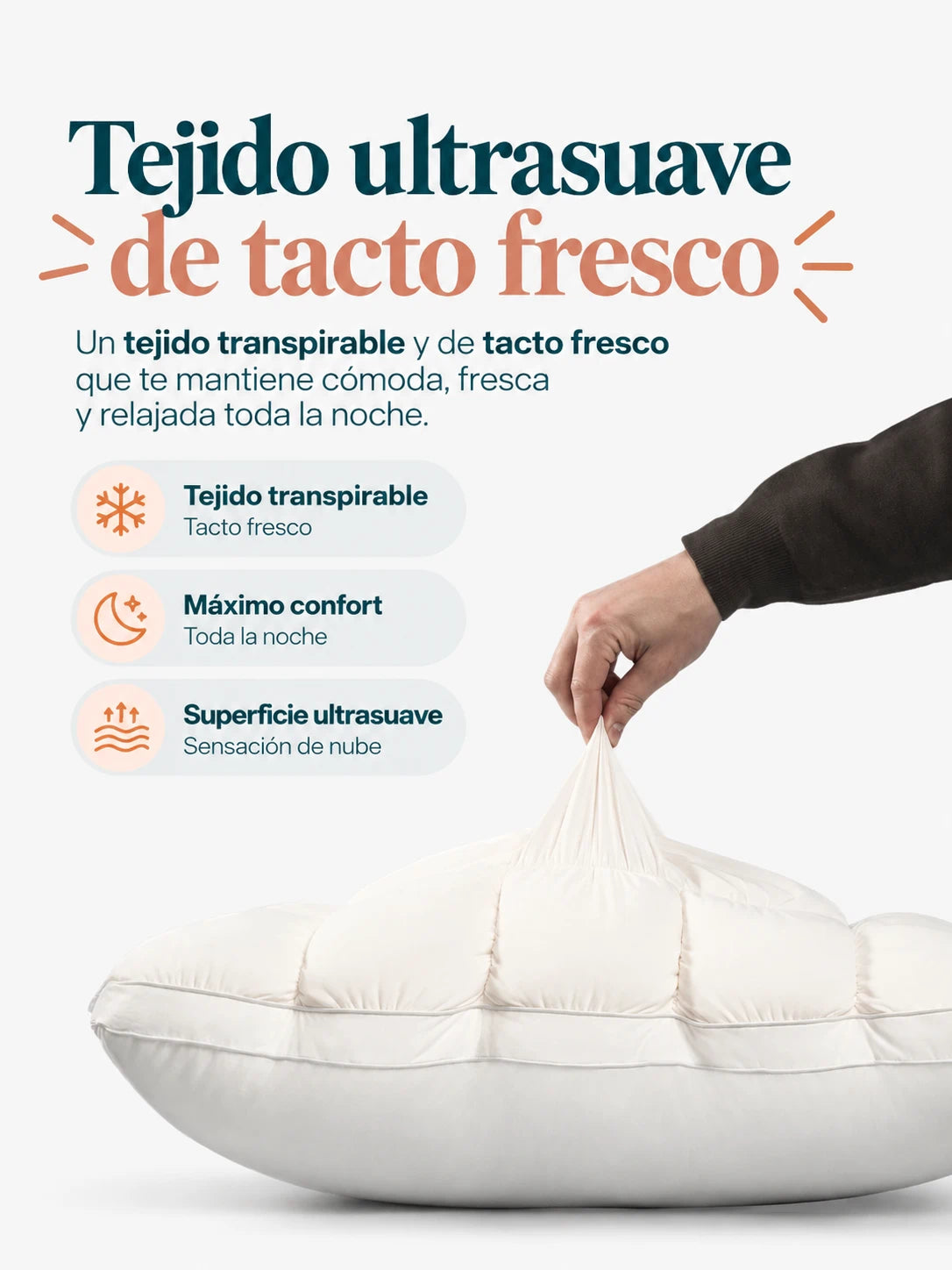 Almohada Nube® | Suave como dormir sobre una nube
