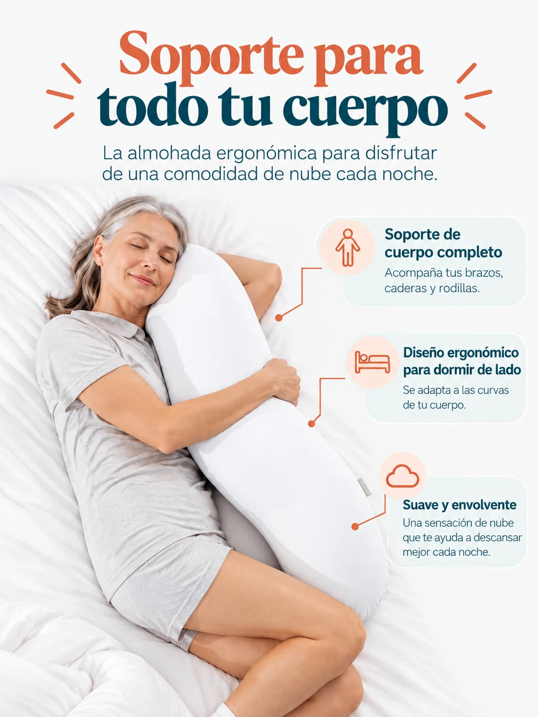 Almohada Alinea® | Todo tu cuerpo encuentra su lugar