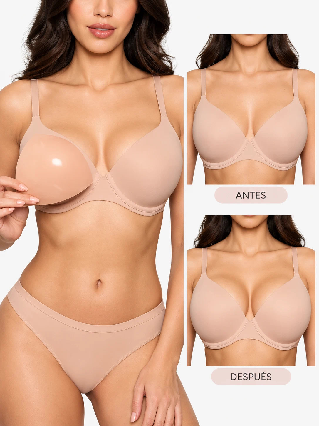 BombaBra® | Insertos adhesivos de realce invisible